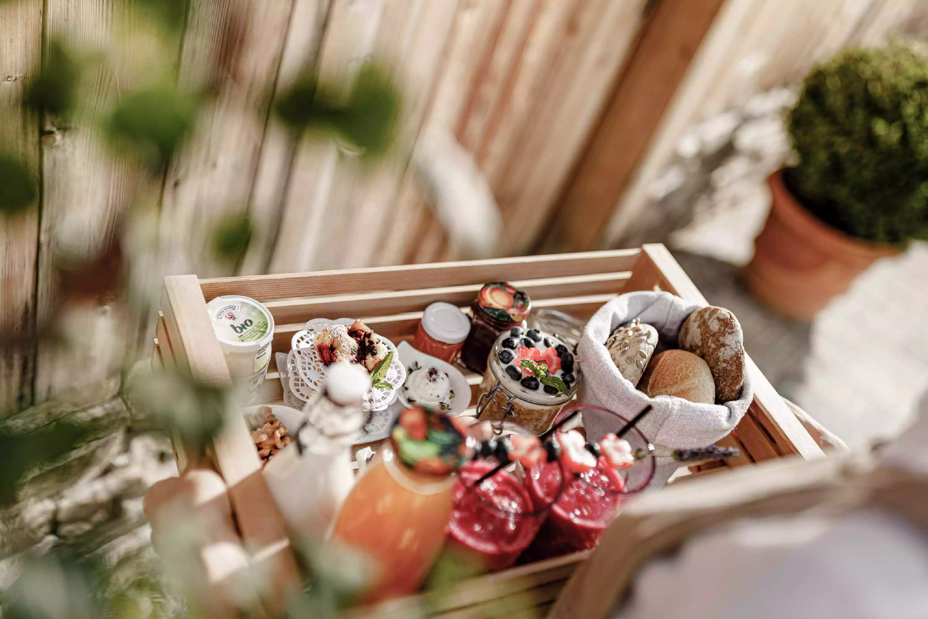 Frühstücksbox Südtirol Amolaris Chalet Lodges