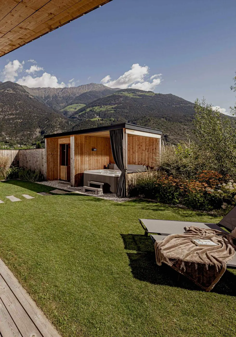 Private SPA Chalets Südtirol Amolaris Whirlpool Sauna