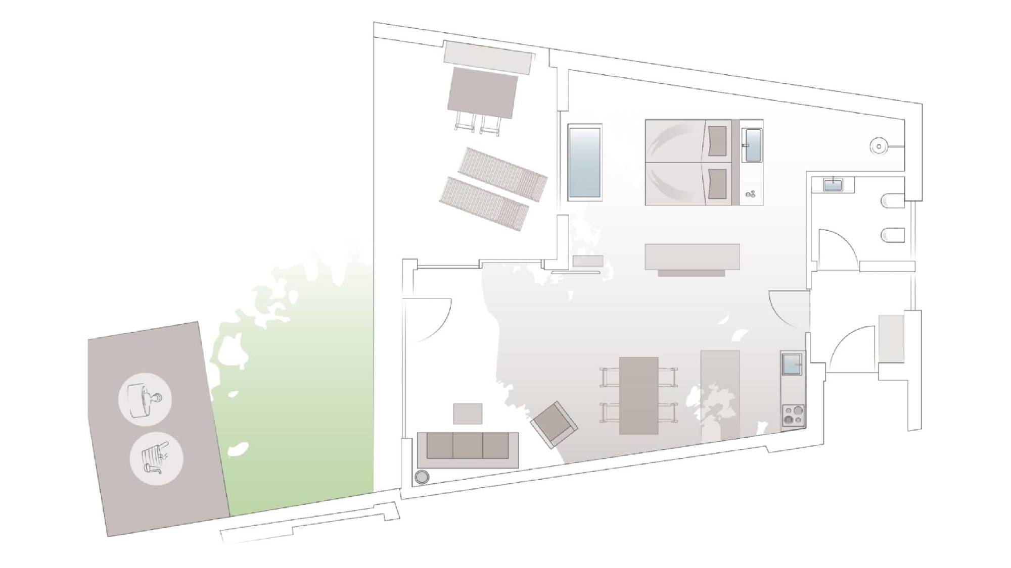 Grundriss Lodge Garden Spa
