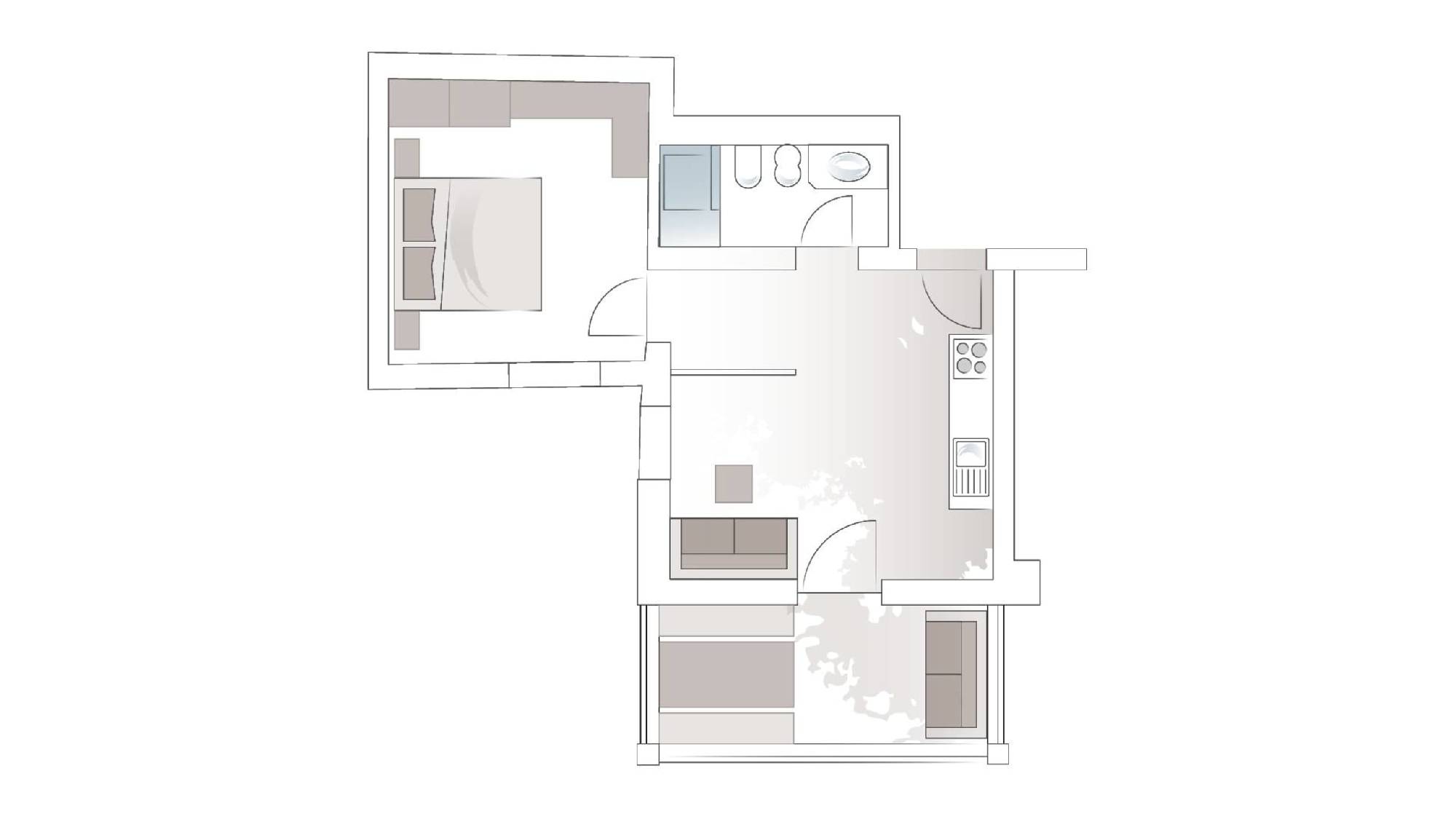Grundriss Superior Suite Pala